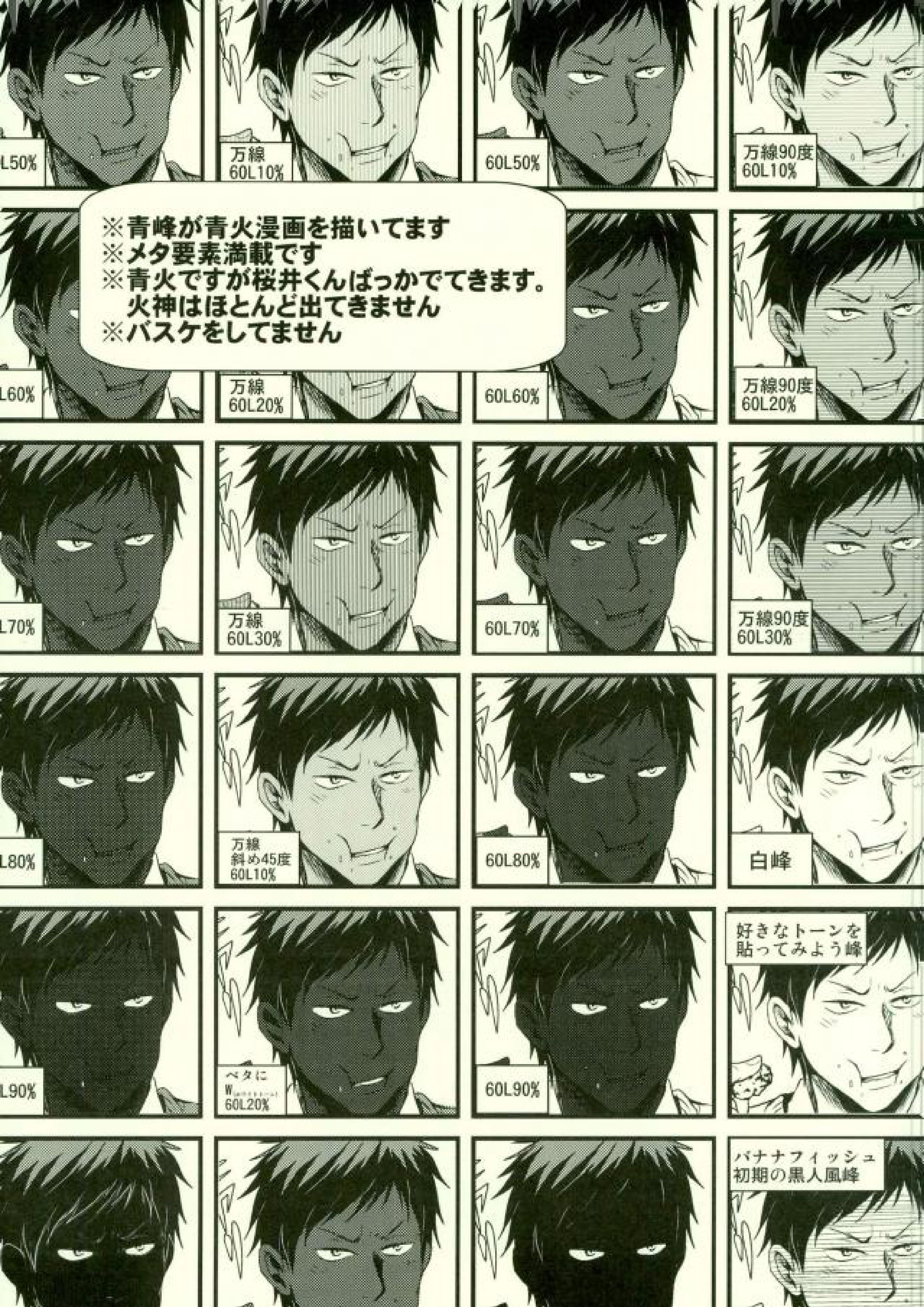 月刊少年青峰くん ※でも描くのはほとんど桜井君 2ページ