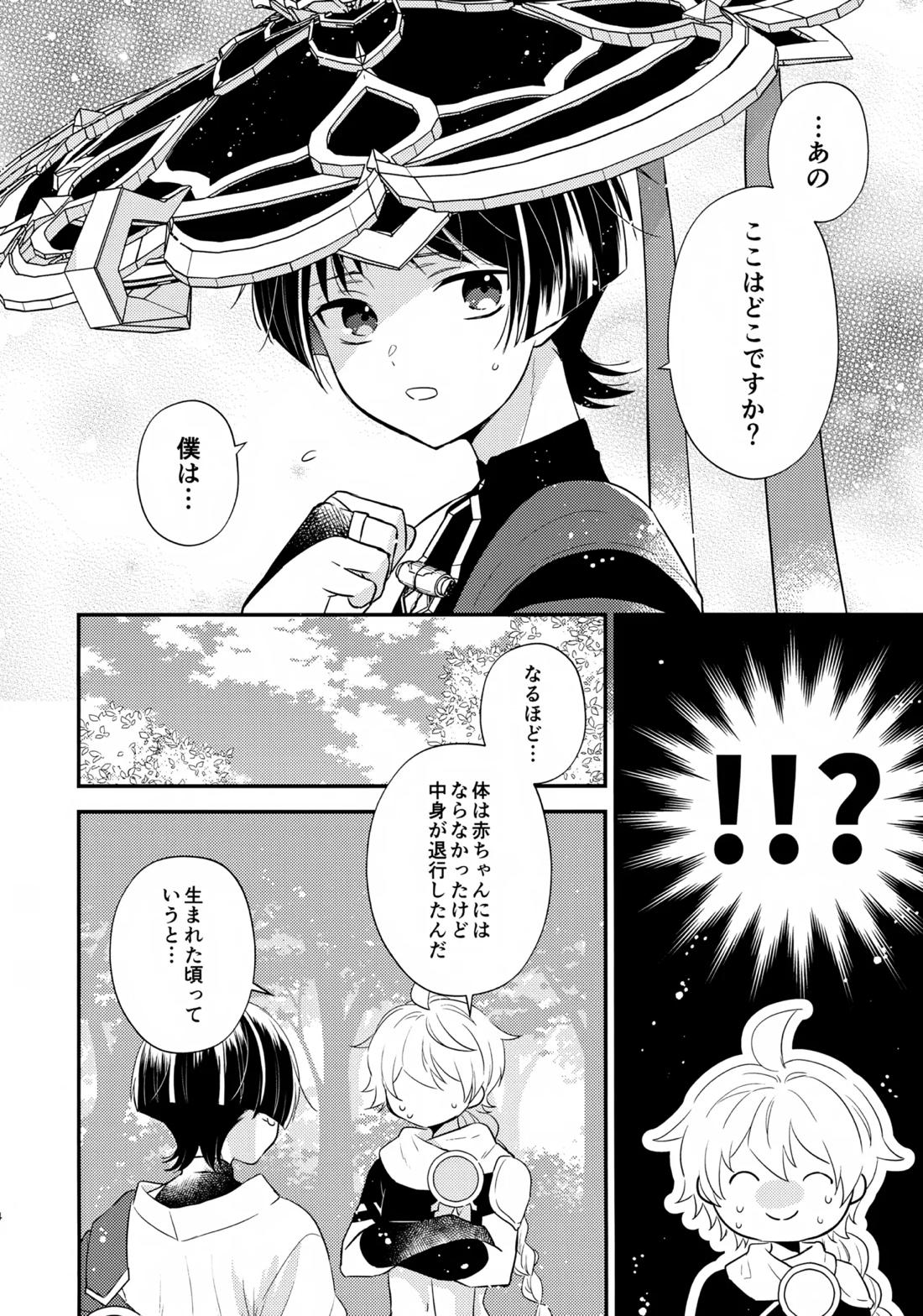 精神退行して中身が傾奇者になった放浪者くんの本 3ページ