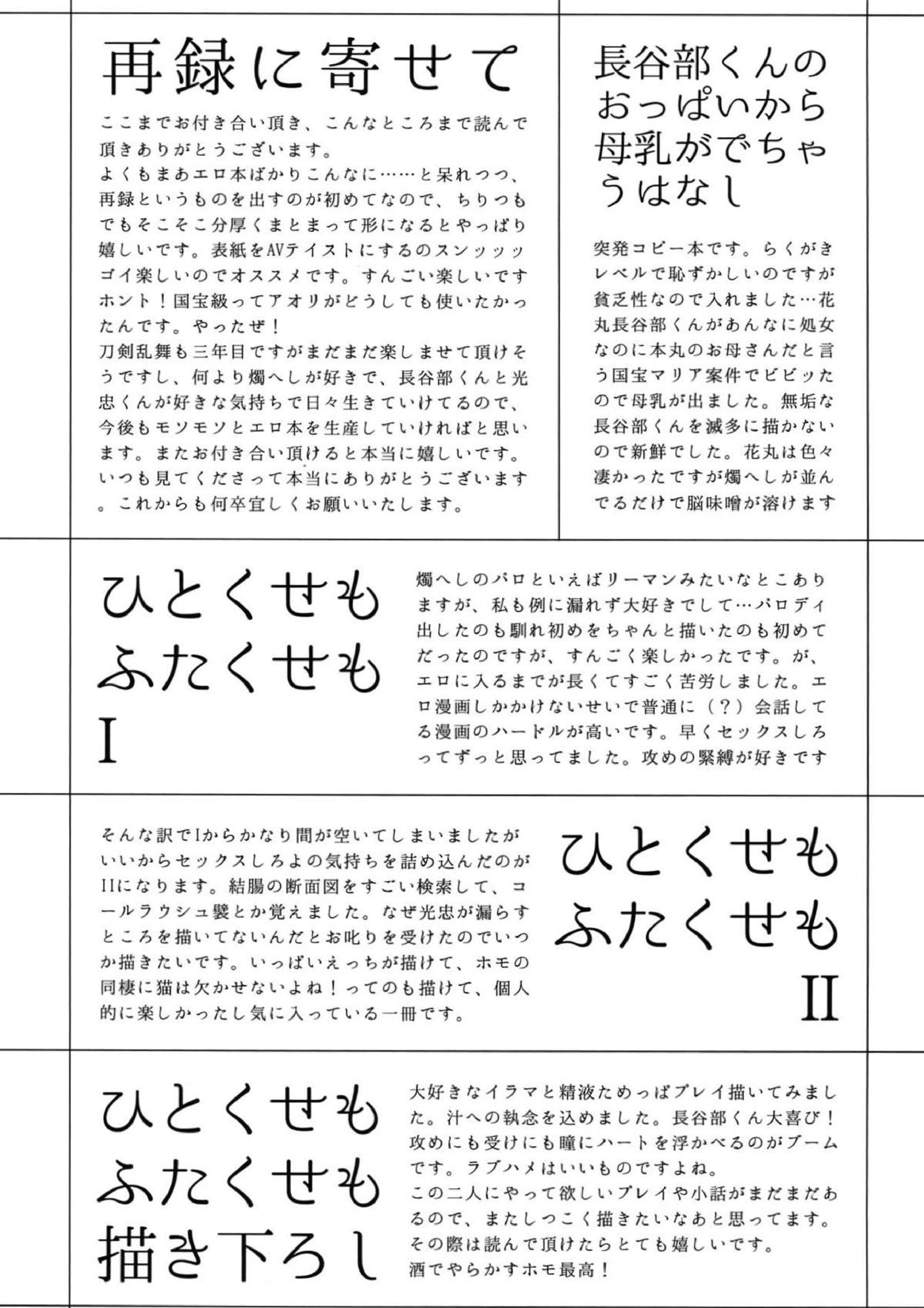 艶本蒐集 -OKT!燭へし再録集- 206ページ