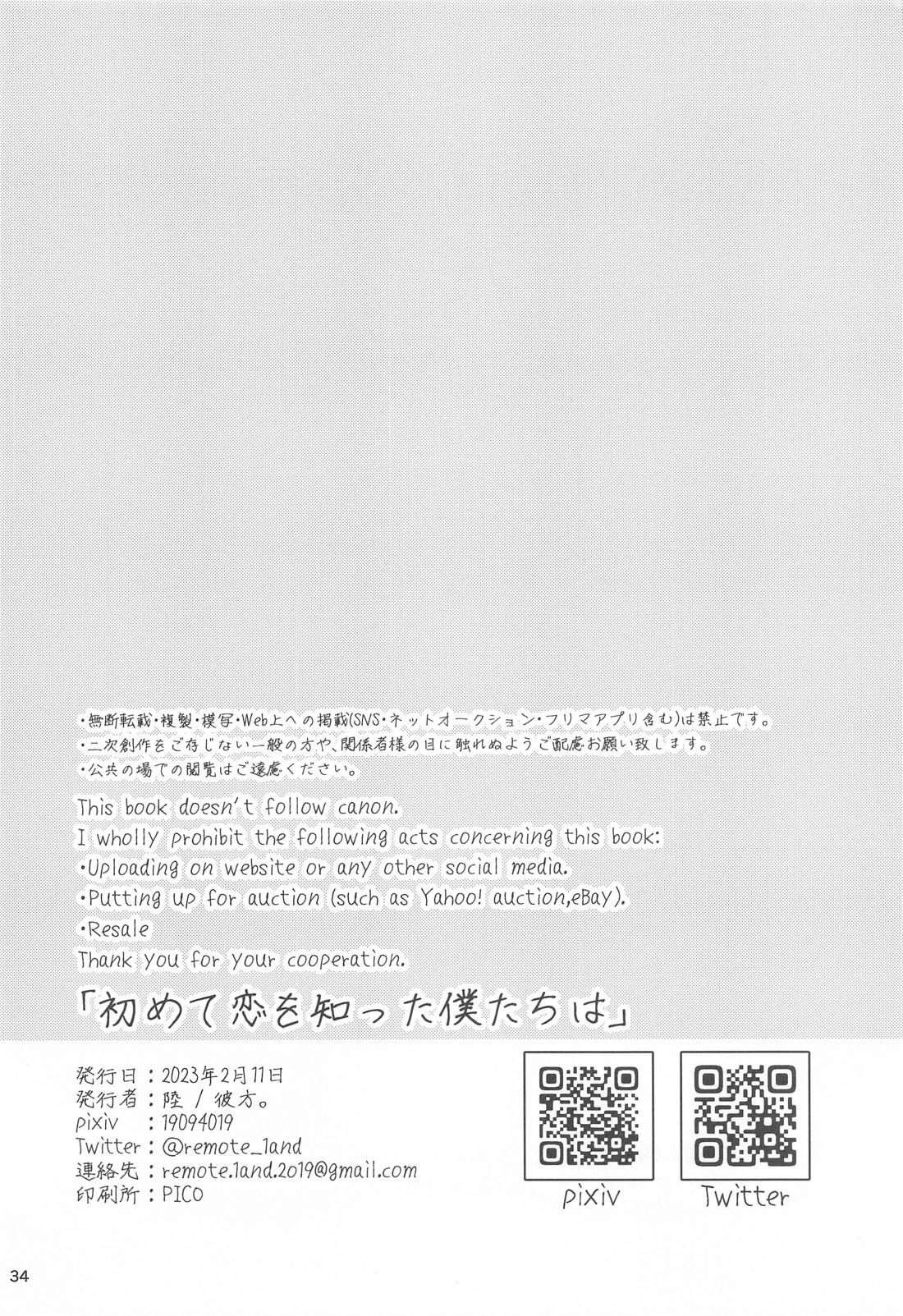 初めて恋を知った僕たちは 33ページ