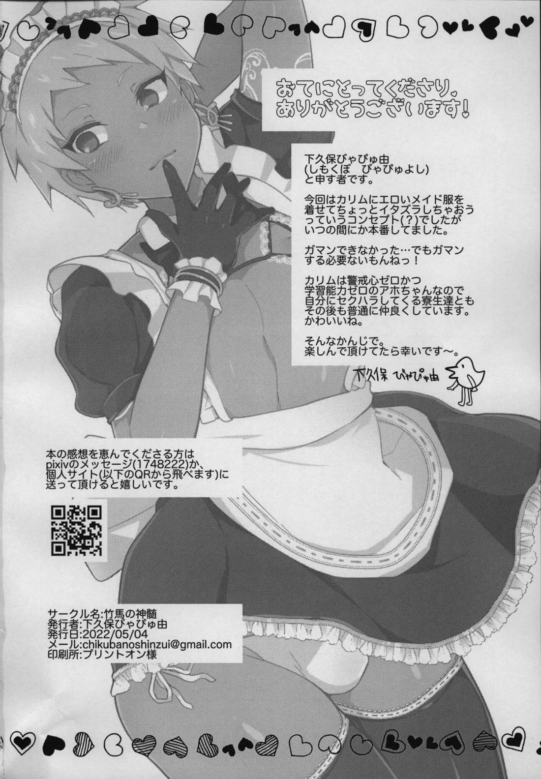 寮長を雑に丸め込んで一日メイドさんにする本。 25ページ