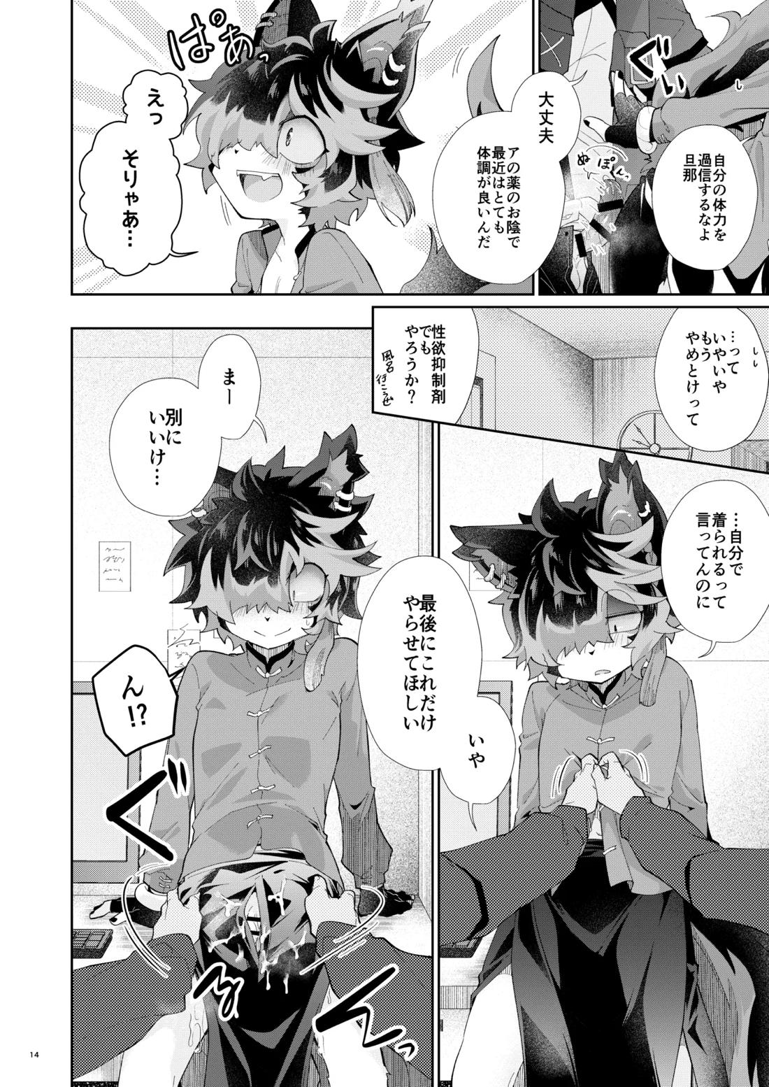 スリットとしっぽ穴 13ページ