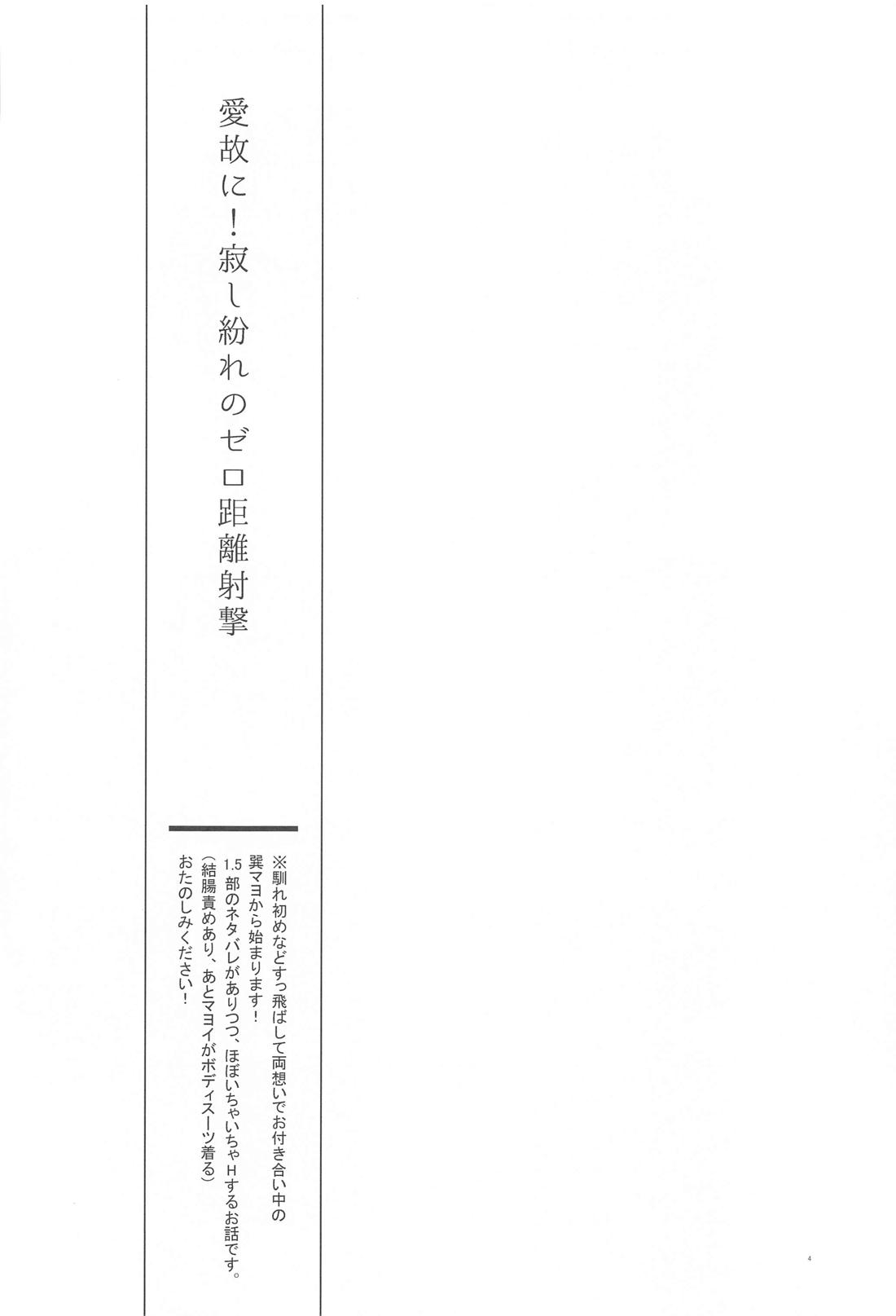 愛故に！寂し紛れのゼロ距離射撃 3ページ