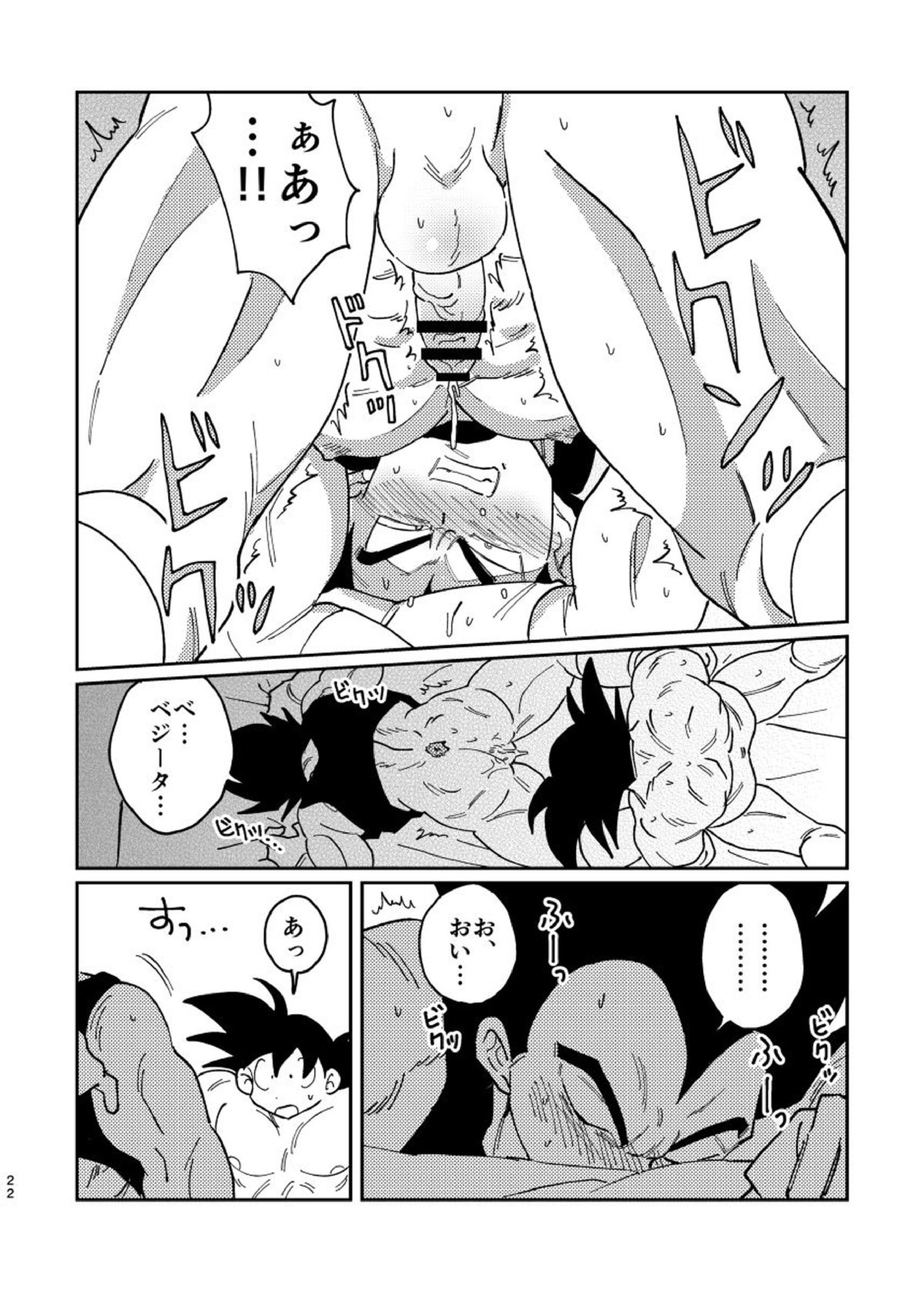 悟空とベジータのボーイズラブ 20ページ