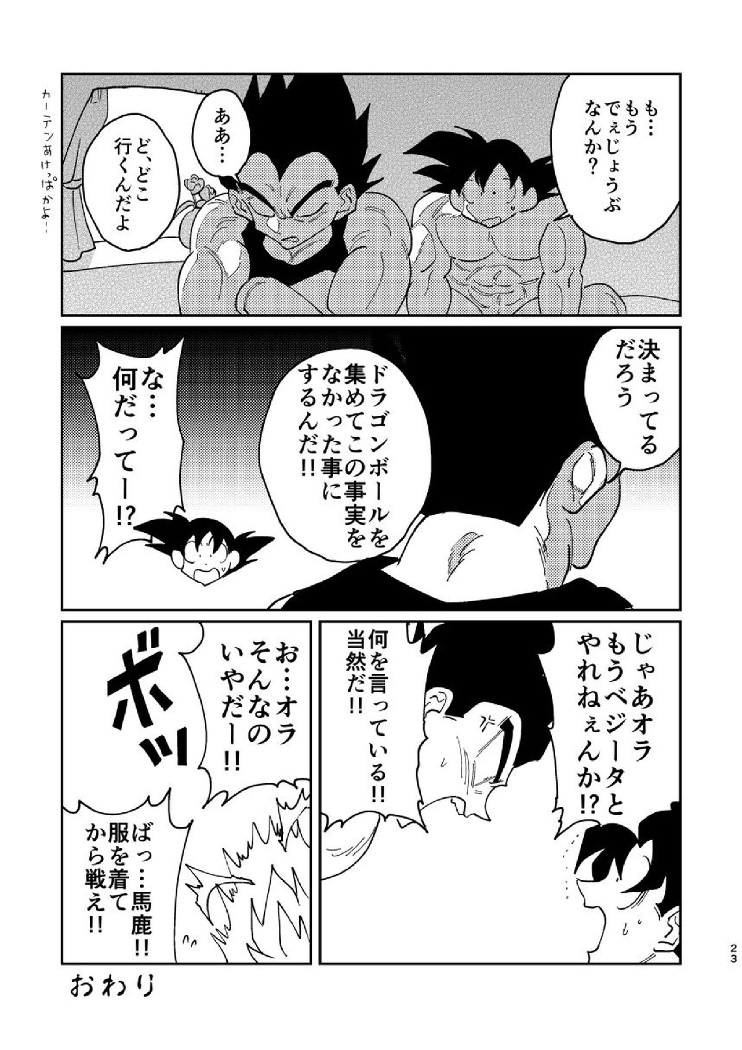 悟空とベジータのボーイズラブ 21ページ
