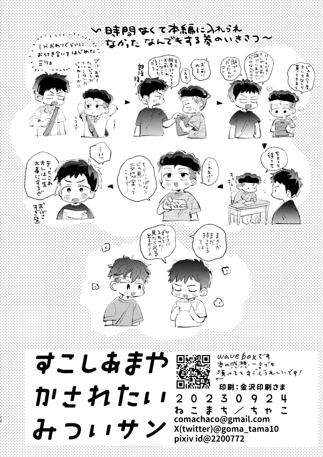 少し甘やかされたい三井サン 17ページ
