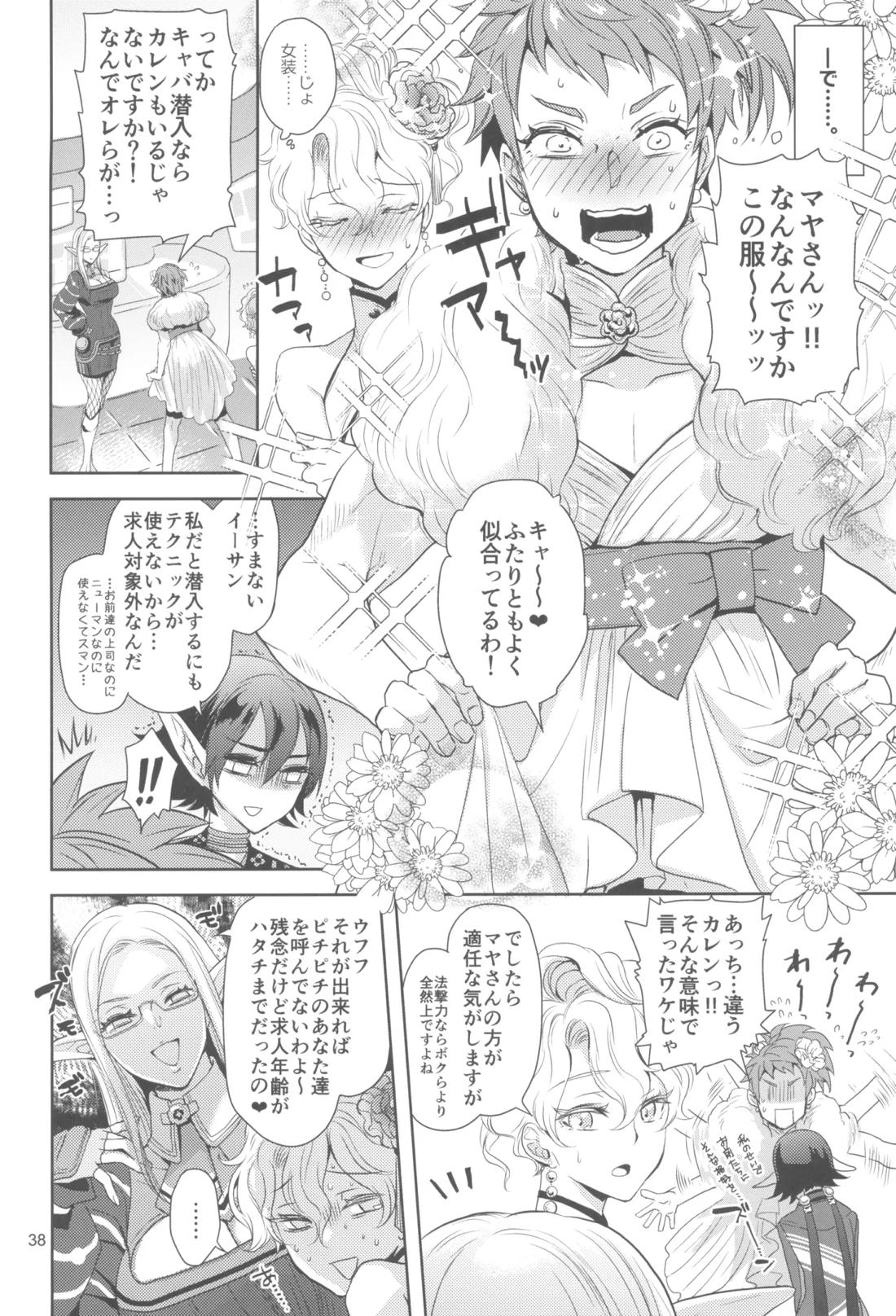 ヒューガ社長がいろんな女装させられるシリーズまとめ 再録集1 37ページ