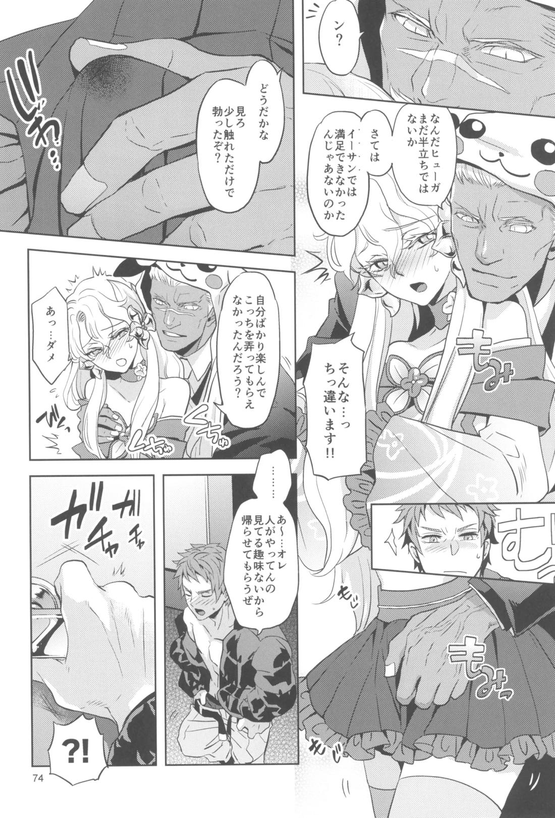 ヒューガ社長がいろんな女装させられるシリーズまとめ 再録集1 73ページ