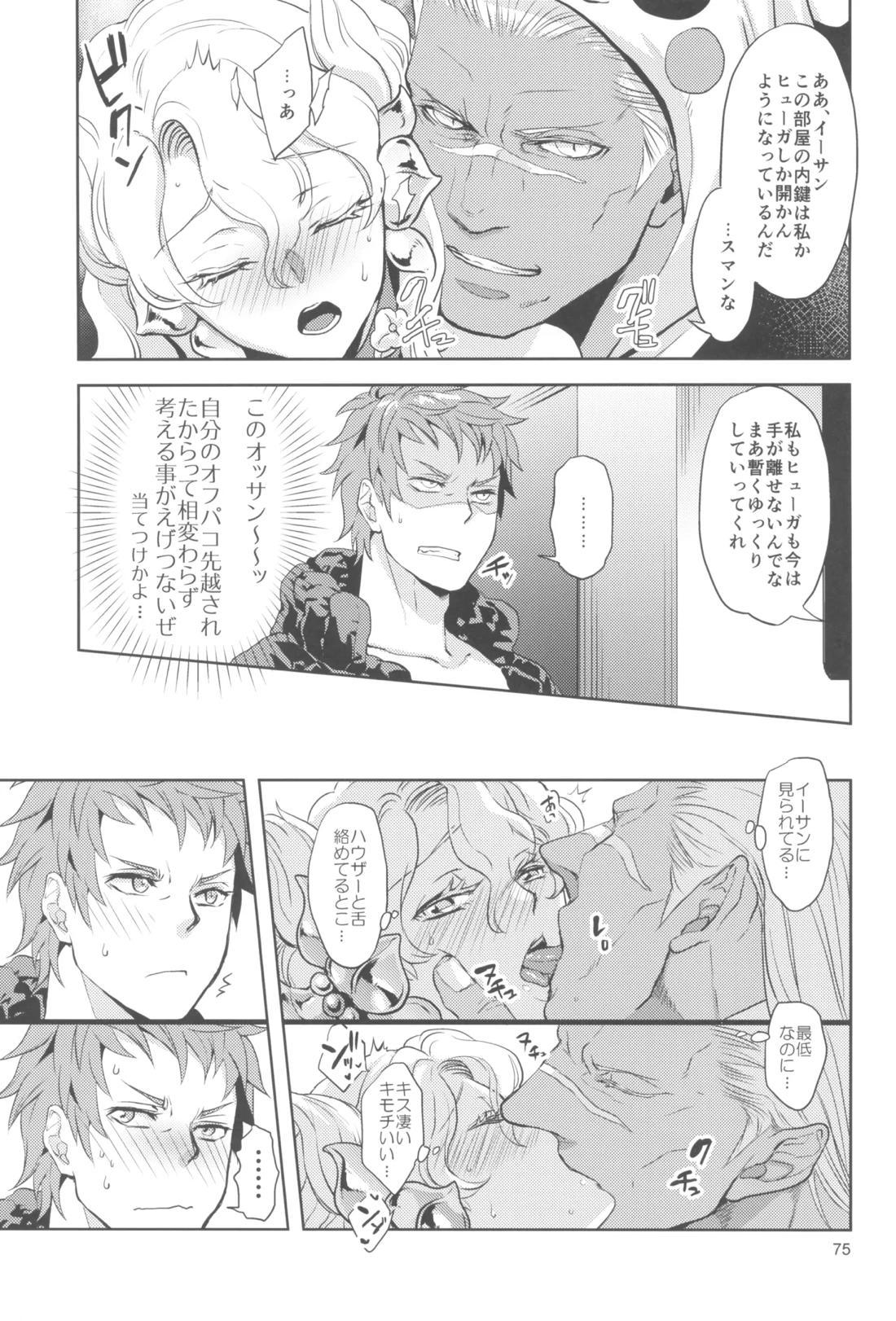 ヒューガ社長がいろんな女装させられるシリーズまとめ 再録集1 74ページ