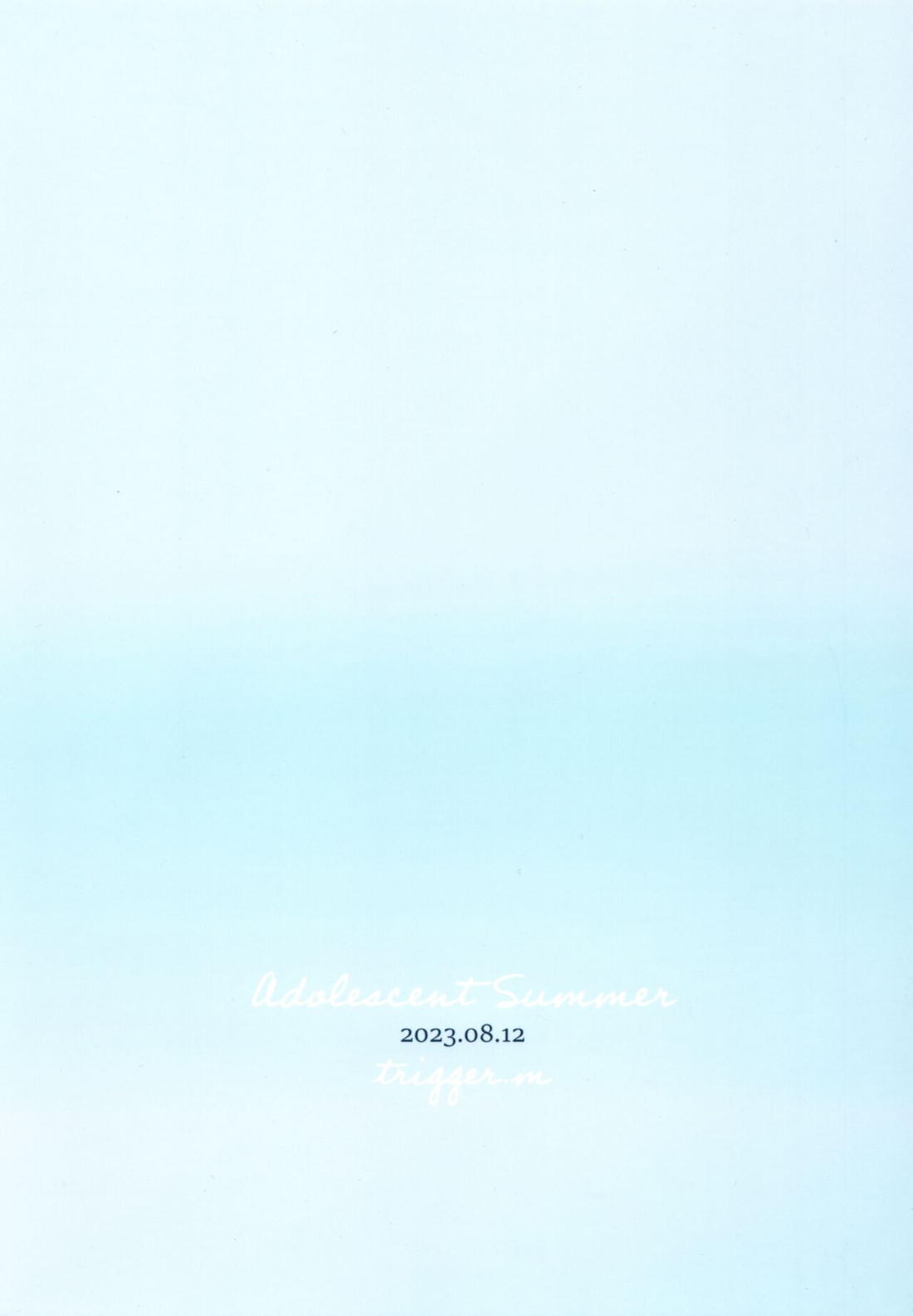 Adolescent Summer 27ページ
