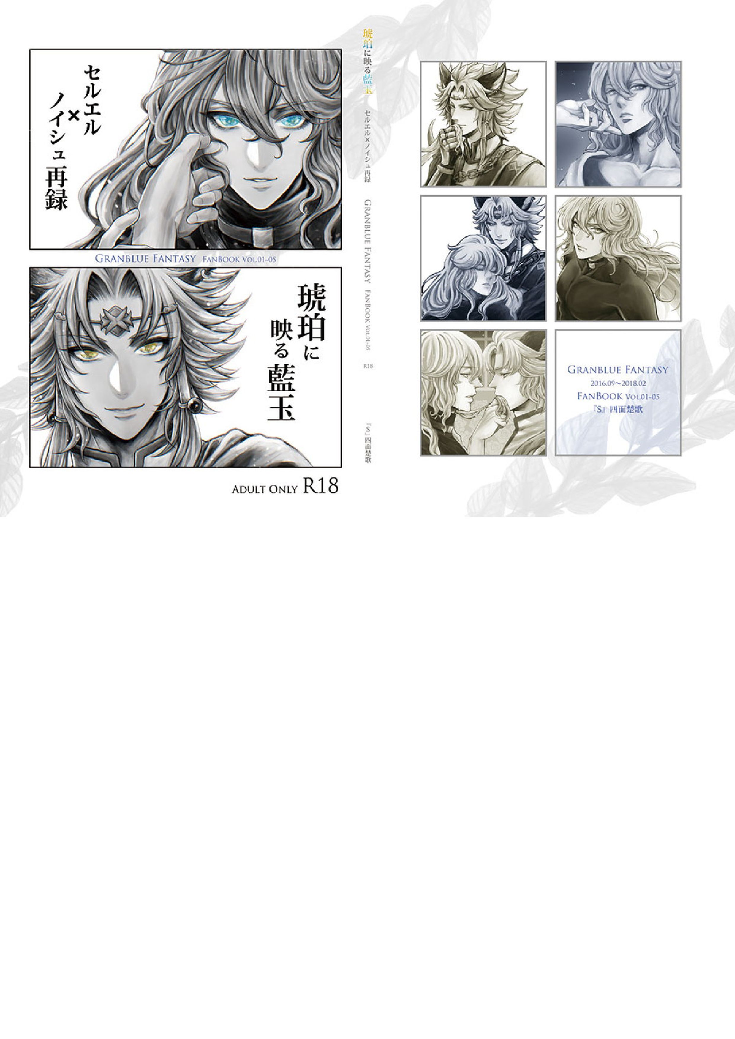 琥珀に映る藍玉 セルエル×ノイシュ再録 2ページ