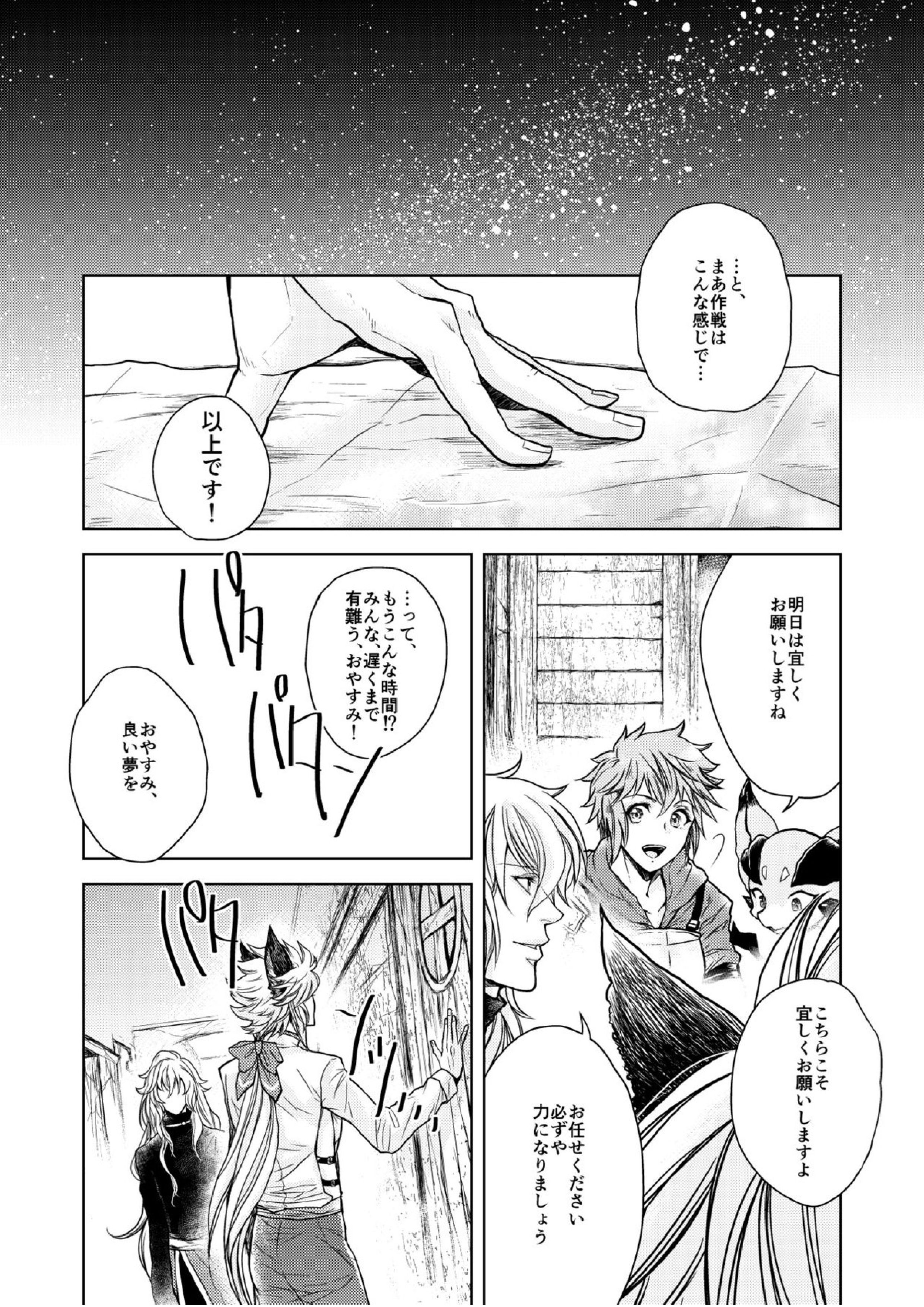 琥珀に映る藍玉 セルエル×ノイシュ再録 27ページ