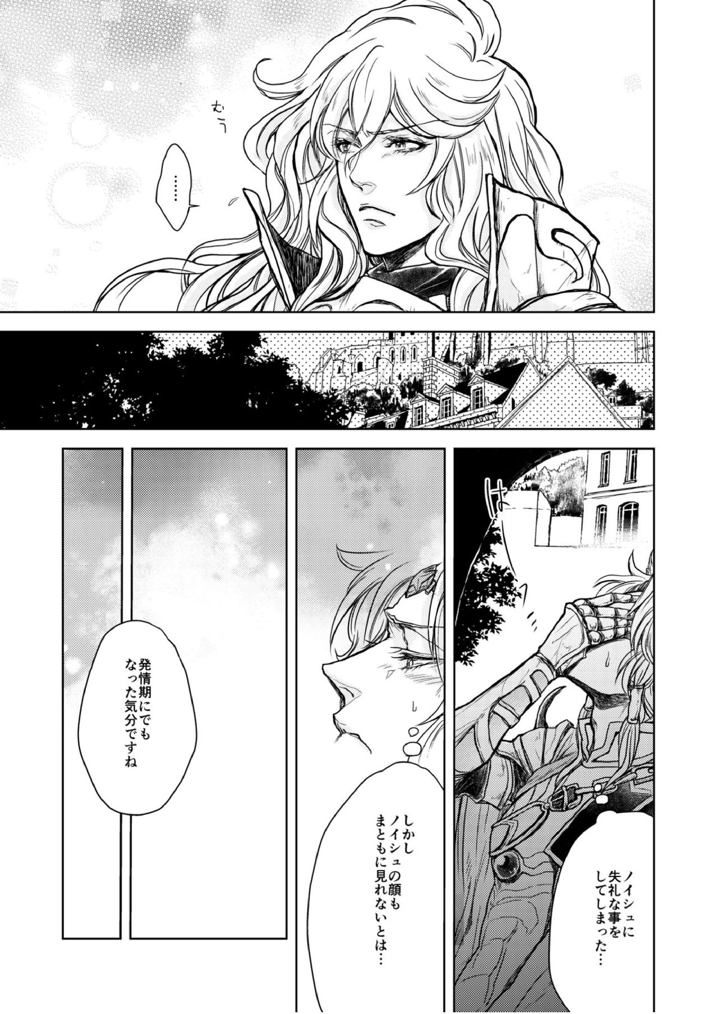 琥珀に映る藍玉 セルエル×ノイシュ再録 35ページ