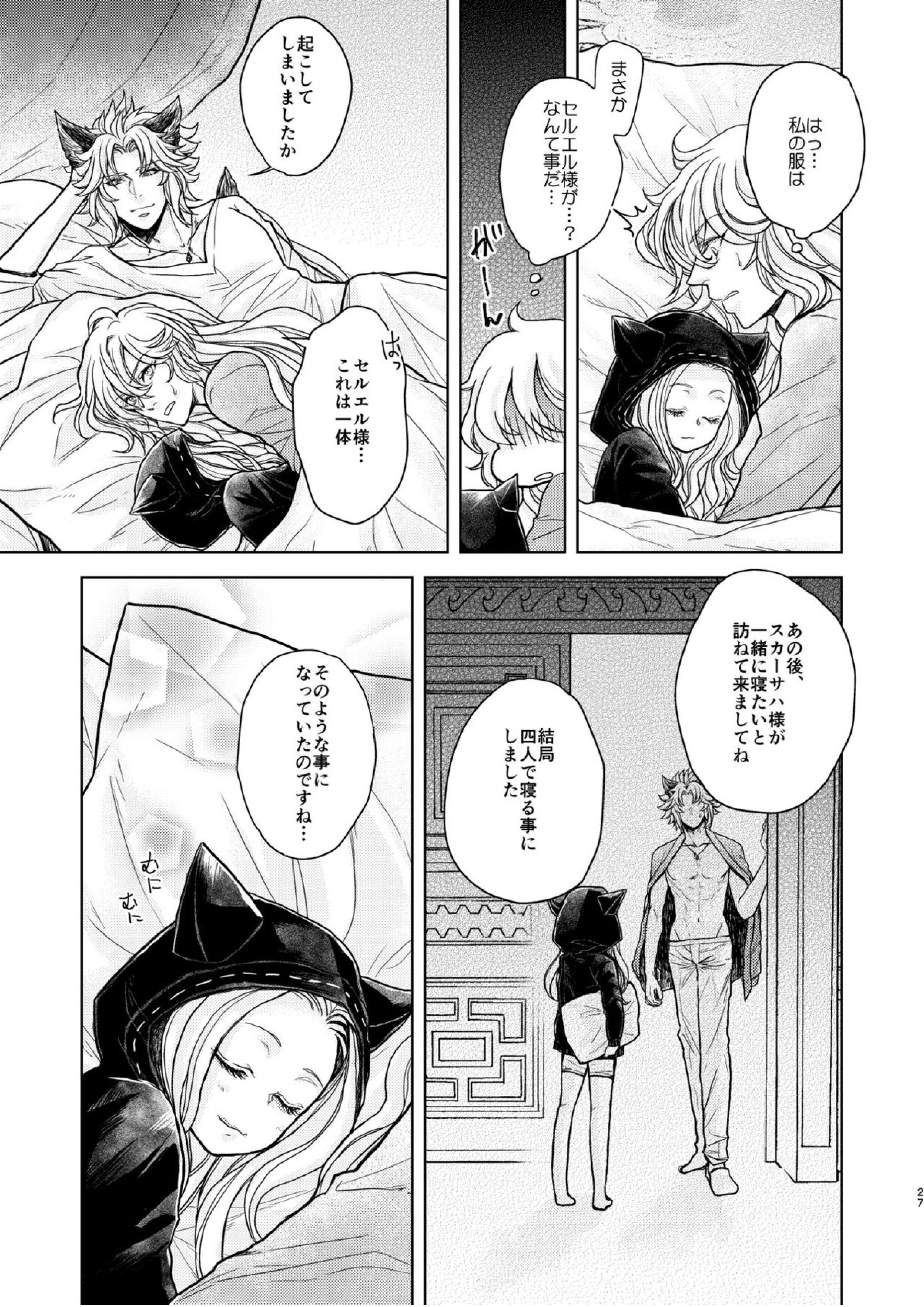琥珀に映る藍玉 セルエル×ノイシュ再録 105ページ