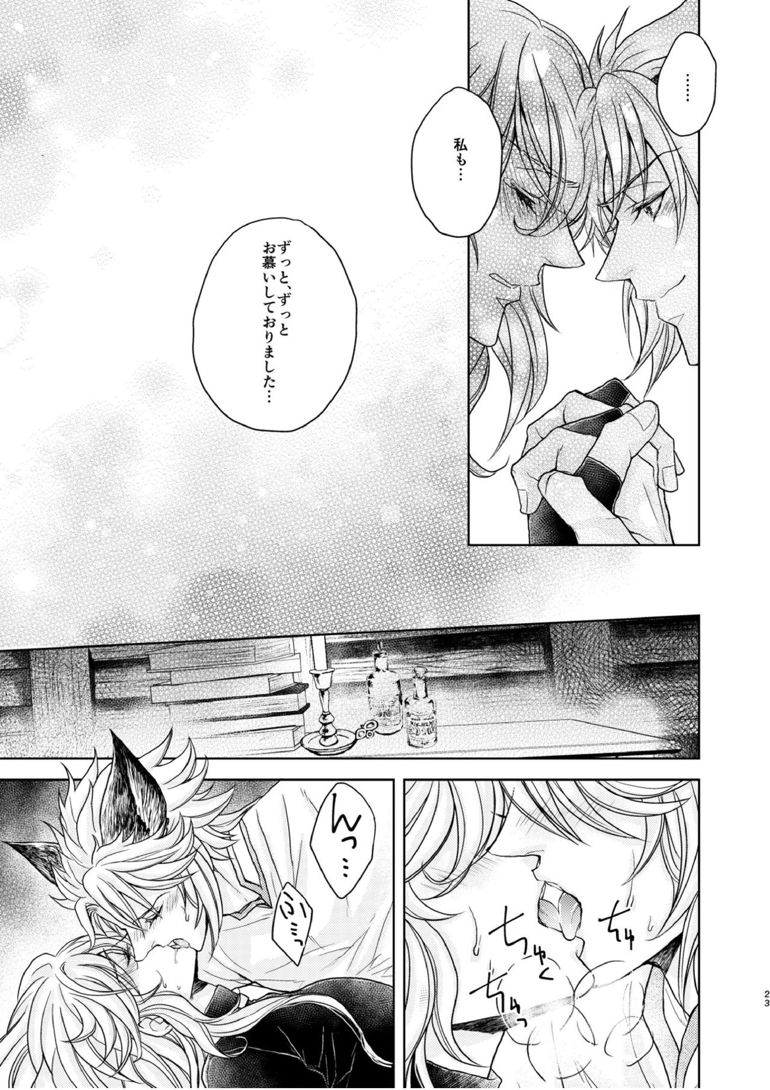 琥珀に映る藍玉 セルエル×ノイシュ再録 127ページ