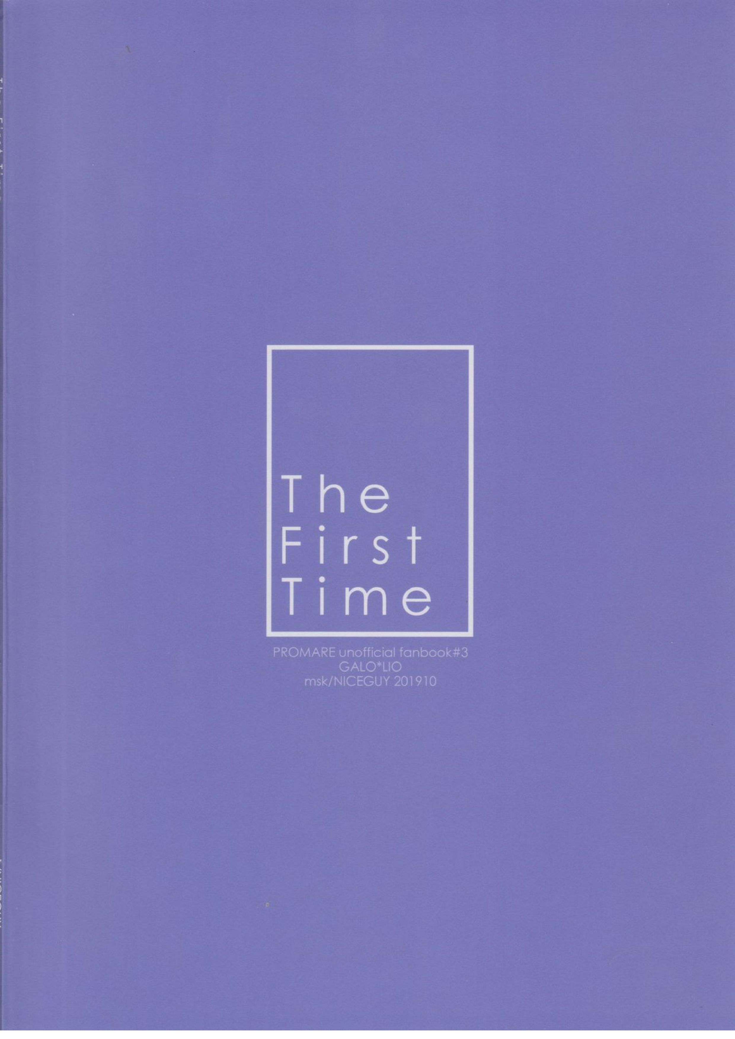 The First Time 39ページ