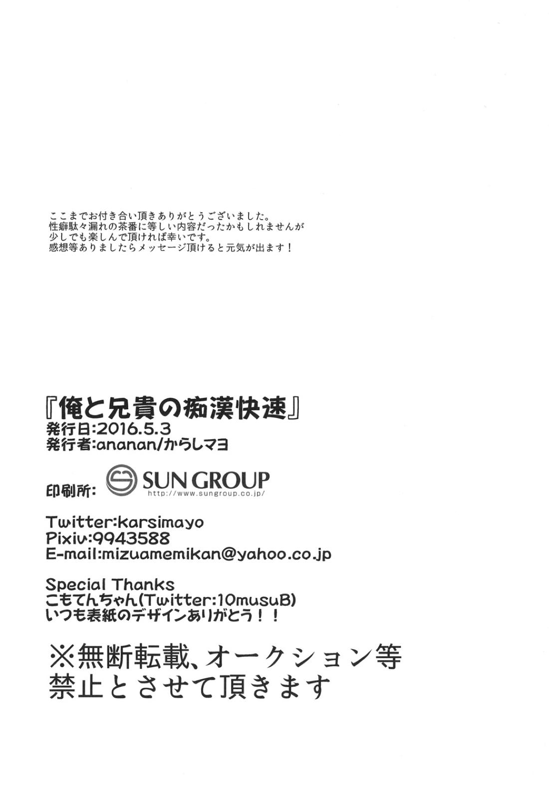 俺と兄貴の痴漢快速 28ページ