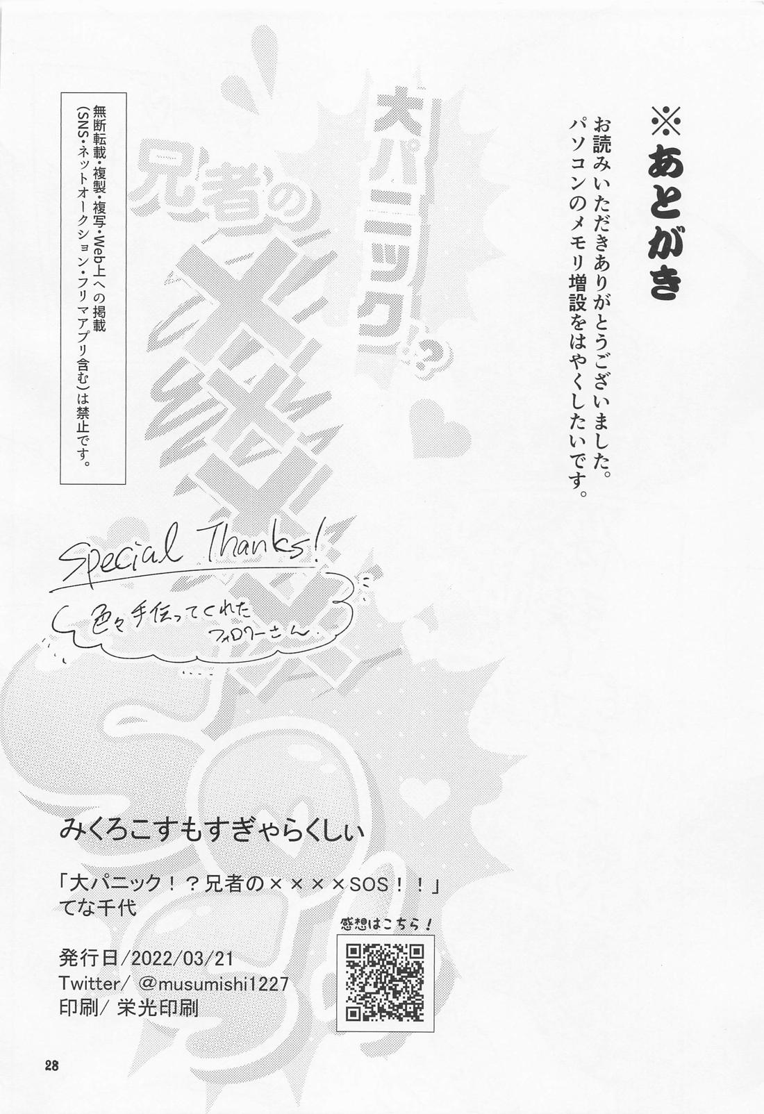 大パニック!?兄者の××××SOS!! 27ページ