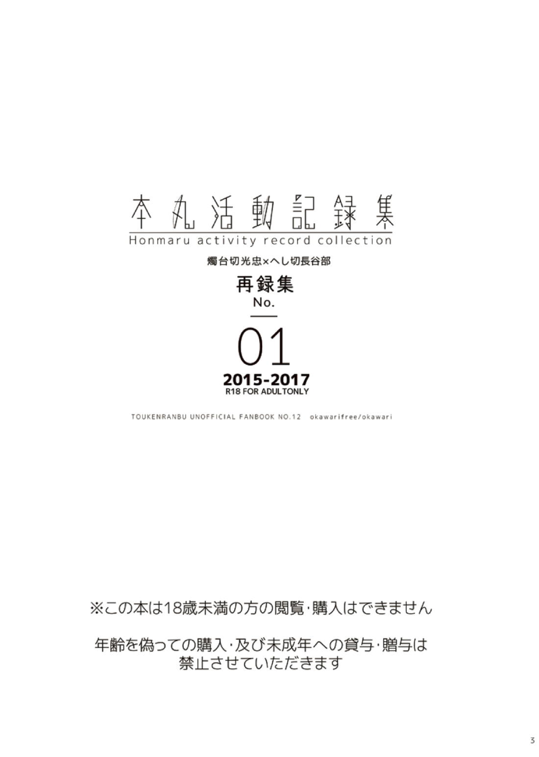 本丸活動記録集 2ページ