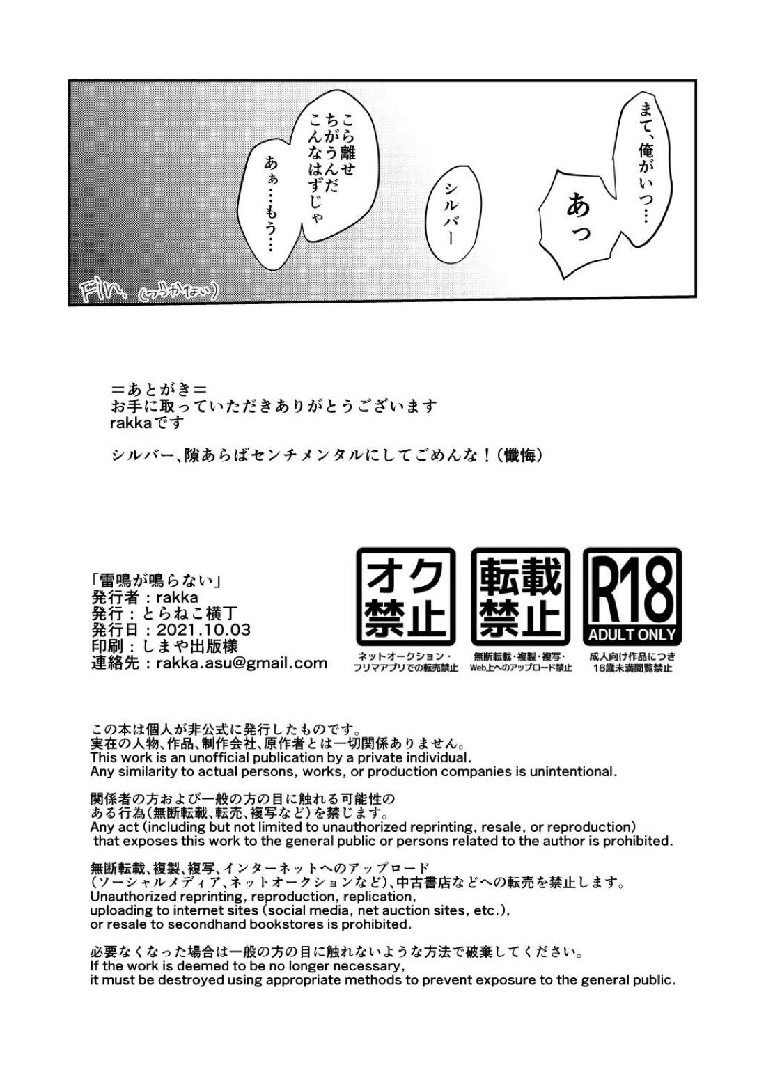 雷鳴が鳴らない 25ページ
