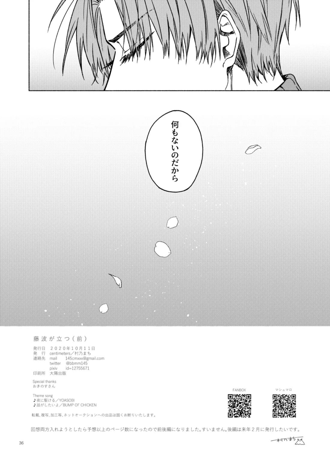 日本号＋長谷部回想漫画「藤波が立つ」【前編】 36ページ