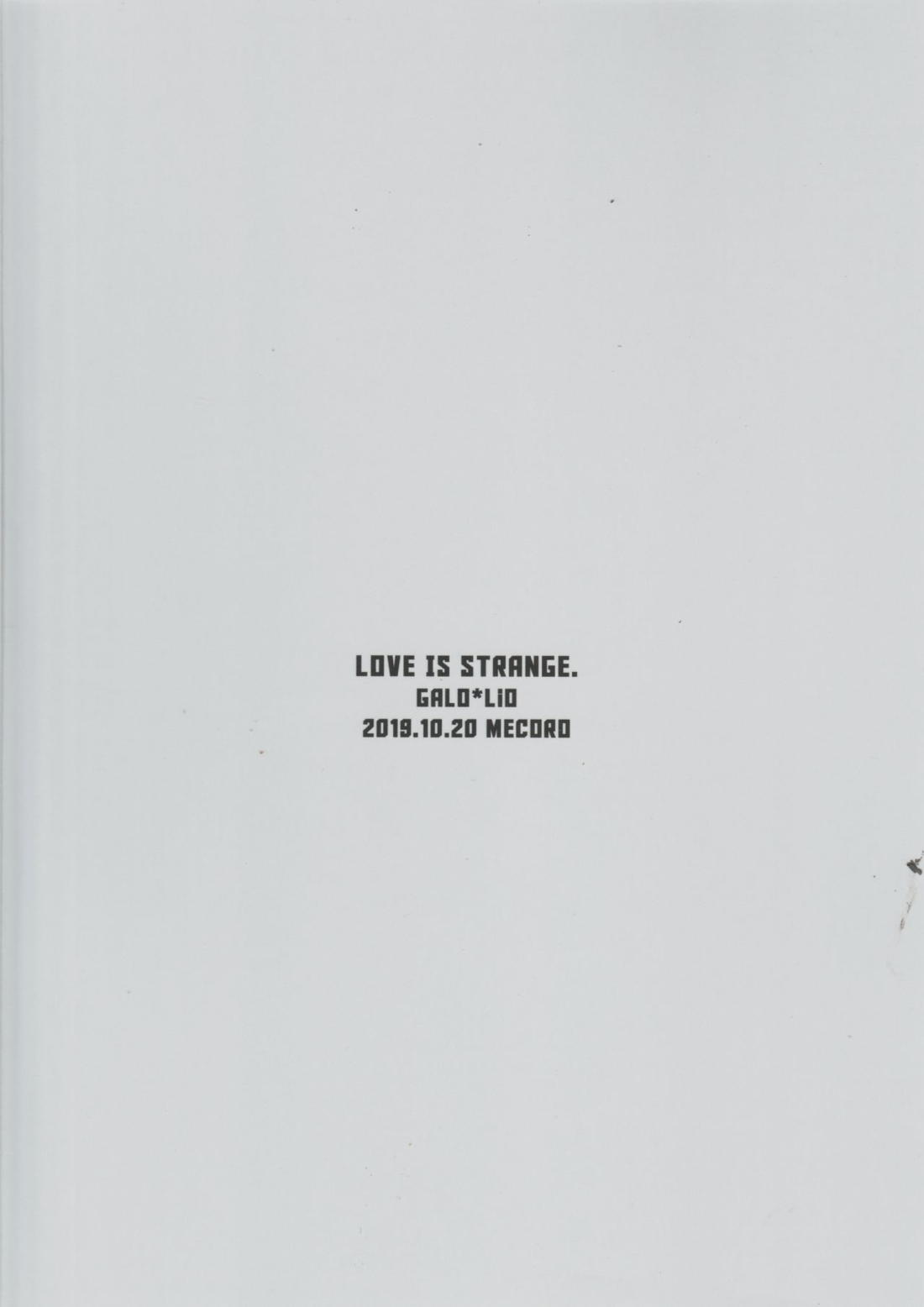 LOVE IS STRANGE 50ページ